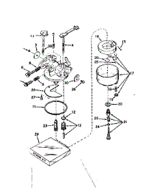 Carburetor No. 631074 parts for Craftsman Lawn & Garden Engine 143544012 from AppliancePartsPros.com