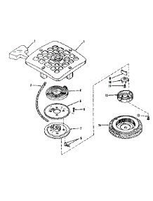 Rewind Starter No. parts for Craftsman Lawn & Garden Engine 14354502 from AppliancePartsPros.com