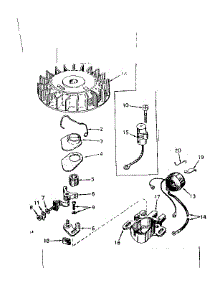 Magneto No. 610689 parts for Craftsman Lawn & Garden Engine 143546012 from AppliancePartsPros.com