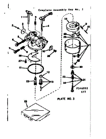 Carburetor parts for Craftsman Lawn & Garden Engine 143546052 from AppliancePartsPros.com