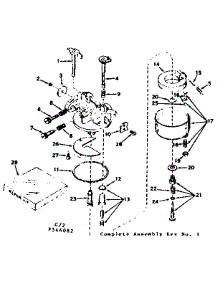 Carburetor parts for Craftsman Lawn & Garden Engine 143546082 from AppliancePartsPros.com