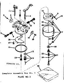 Carburetor parts for Craftsman Lawn & Garden Engine 143546102 from AppliancePartsPros.com