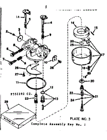 Carburetor parts for Craftsman Lawn & Garden Engine 143551192 from AppliancePartsPros.com