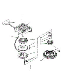 Rewind Starter No. 29415 parts for Craftsman Lawn & Garden Engine 14355200 from AppliancePartsPros.com
