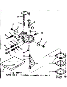 Carburetor parts for Craftsman Lawn & Garden Engine 143554062 from AppliancePartsPros.com