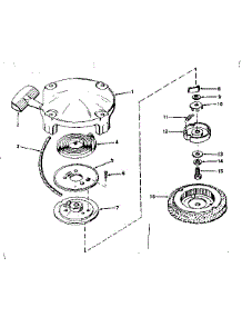 Rewind Starter No. 28319A parts for Craftsman Lawn & Garden Engine 143556012 from AppliancePartsPros.com
