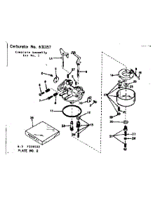 Carburetor No. 631157 parts for Craftsman Lawn & Garden Engine 143559022 from AppliancePartsPros.com