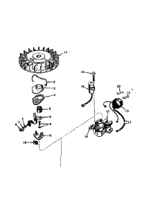 Magneto No. 610690A parts for Craftsman Lawn & Garden Engine 143561052 from AppliancePartsPros.com