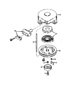 Rewind Starter No. 590420 parts for Craftsman Lawn & Garden Engine 143561062 from AppliancePartsPros.com