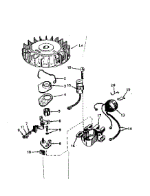Magneto No. 610690A parts for Craftsman Lawn & Garden Engine 143561132 from AppliancePartsPros.com
