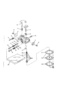 Carburetor No. 630989 parts for Craftsman Lawn & Garden Engine 143561132 from AppliancePartsPros.com