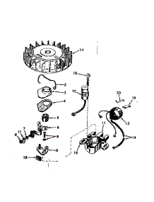 Magneto No. 610690A parts for Craftsman Lawn & Garden Engine 143561142 from AppliancePartsPros.com