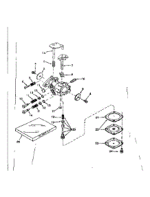 Carburetor No. 630989 parts for Craftsman Lawn & Garden Engine 143561142 from AppliancePartsPros.com