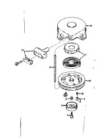 Rewind Starter No. 590420 parts for Craftsman Lawn & Garden Engine 143561142 from AppliancePartsPros.com