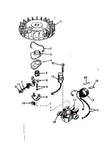 Magneto No. 610690A parts for Craftsman Lawn & Garden Engine 143561212 from AppliancePartsPros.com