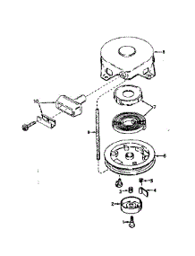 Rewind Starter No. 590420 parts for Craftsman Lawn & Garden Engine 143561212 from AppliancePartsPros.com