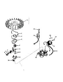 Magneto No. 610690A parts for Craftsman Lawn & Garden Engine 143561222 from AppliancePartsPros.com