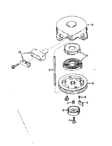 Rewind Starter No. 590420 parts for Craftsman Lawn & Garden Engine 143561222 from AppliancePartsPros.com