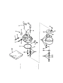 Carburetor No. 631251 parts for Craftsman Lawn & Garden Engine 143562012 from AppliancePartsPros.com