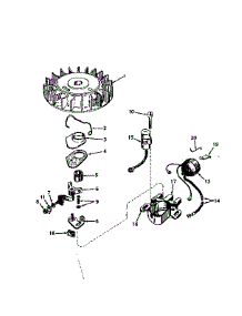 Magneto No. 610690A parts for Craftsman Lawn & Garden Engine 143564102 from AppliancePartsPros.com