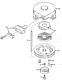 Rewind Starter No. 590420 parts for Craftsman Lawn & Garden Engine 143564102 from AppliancePartsPros.com