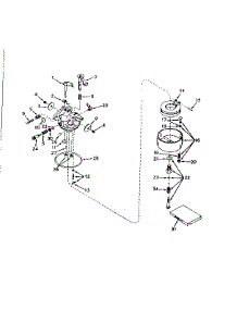 Carburetor No. 631070A parts for Craftsman Lawn & Garden Engine 143564112 from AppliancePartsPros.com