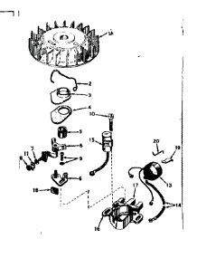 Magneto No. 610689 parts for Craftsman Lawn & Garden Engine 143566012 from AppliancePartsPros.com