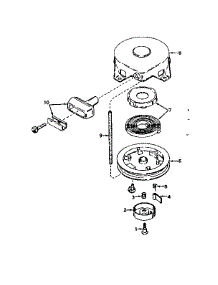 Rewind Starter No. 590420 parts for Craftsman Lawn & Garden Engine 143566032 from AppliancePartsPros.com