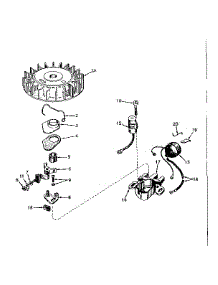 Magneto No. 610689 parts for Craftsman Lawn & Garden Engine 143566042 from AppliancePartsPros.com