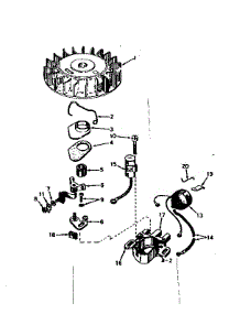 Magneto parts for Craftsman Lawn & Garden Engine 143566132 from AppliancePartsPros.com