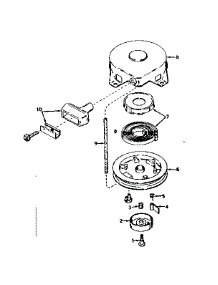 Rewind Starter No. 590420 parts for Craftsman Lawn & Garden Engine 143566132 from AppliancePartsPros.com