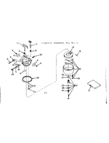 Carburetor parts for Craftsman Lawn & Garden Engine 143566152 from AppliancePartsPros.com