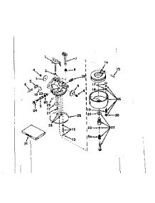 Carburetor parts for Craftsman Lawn & Garden Engine 143566172 from AppliancePartsPros.com