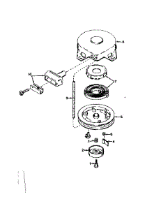 Rewind Starter No. 590420 parts for Craftsman Lawn & Garden Engine 143566222 from AppliancePartsPros.com