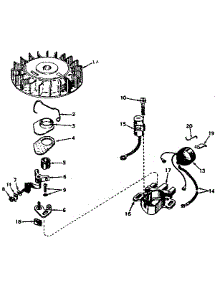 Magneto parts for Craftsman Lawn & Garden Engine 143566232 from AppliancePartsPros.com