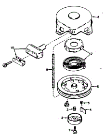 Rewind Starter parts for Craftsman Lawn & Garden Engine 143566232 from AppliancePartsPros.com
