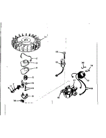Magneto parts for Craftsman Lawn & Garden Engine 143566242 from AppliancePartsPros.com