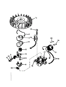 Magneto No. 610689A parts for Craftsman Lawn & Garden Engine 143567032 from AppliancePartsPros.com