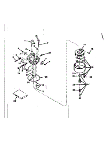 Carburetor No. 631063A parts for Craftsman Lawn & Garden Engine 143567032 from AppliancePartsPros.com