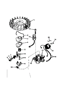 Magneto No. 610689A parts for Craftsman Lawn & Garden Engine 143567042 from AppliancePartsPros.com
