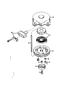 Rewind Starter No. 590420 parts for Craftsman Lawn & Garden Engine 143567042 from AppliancePartsPros.com