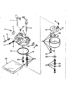 Carburetor No. 631226 parts for Craftsman Lawn & Garden Engine 143569052 from AppliancePartsPros.com