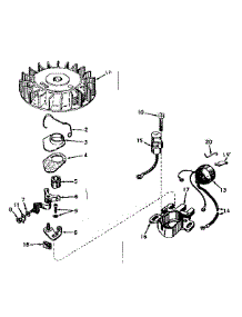 Magneto No. 610690A parts for Craftsman Lawn & Garden Engine 143571002 from AppliancePartsPros.com