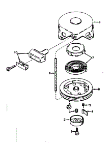 Rewind Starter No. 590420 parts for Craftsman Lawn & Garden Engine 143571002 from AppliancePartsPros.com