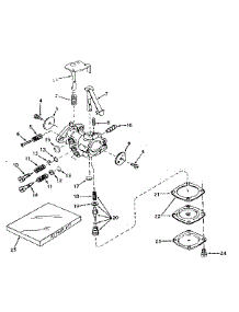 Carburetor No. 631145 parts for Craftsman Lawn & Garden Engine 143571012 from AppliancePartsPros.com