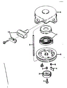 Rewind Starter No. 590420 parts for Craftsman Lawn & Garden Engine 143571012 from AppliancePartsPros.com