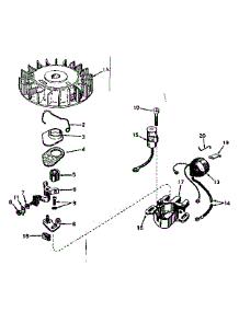 Magneto No. 610690A parts for Craftsman Lawn & Garden Engine 143571022 from AppliancePartsPros.com