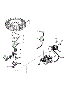 Magneto No. 610690A parts for Craftsman Lawn & Garden Engine 143571032 from AppliancePartsPros.com