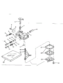 Carburetor No. 631245 parts for Craftsman Lawn & Garden Engine 143571032 from AppliancePartsPros.com