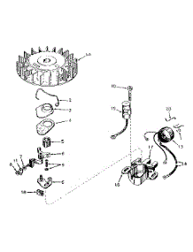 Magneto No. 610690A parts for Craftsman Lawn & Garden Engine 143571062 from AppliancePartsPros.com